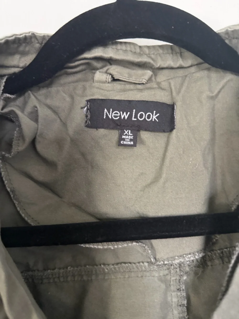New Look Olive Green Utility Jacket with Hood